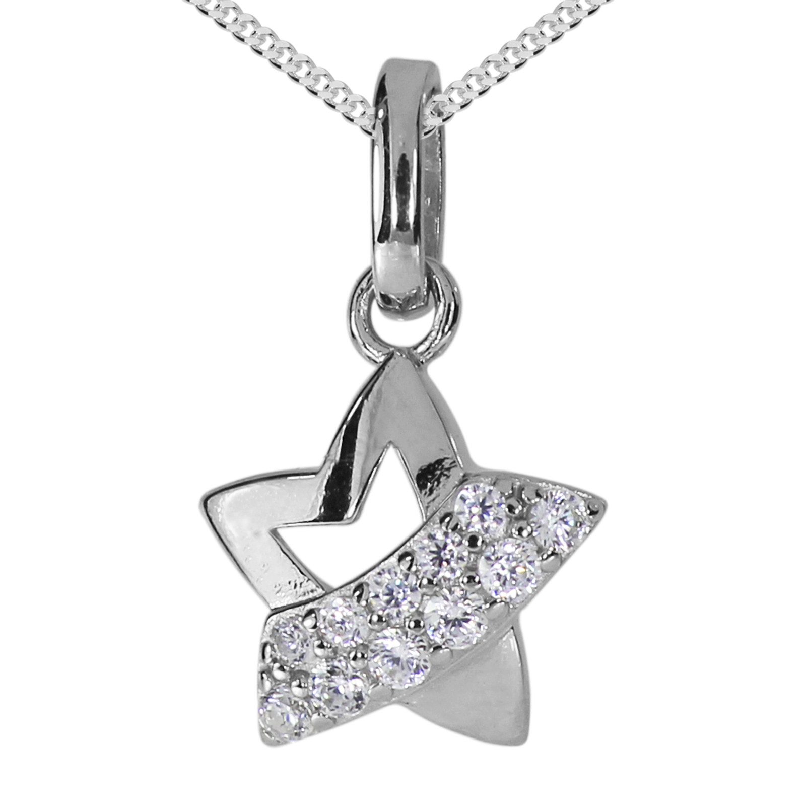 Kette mit Anhänger Ostsee-Schmuck Kette mit Anhänger Stern Kette mit Anhänger Stern