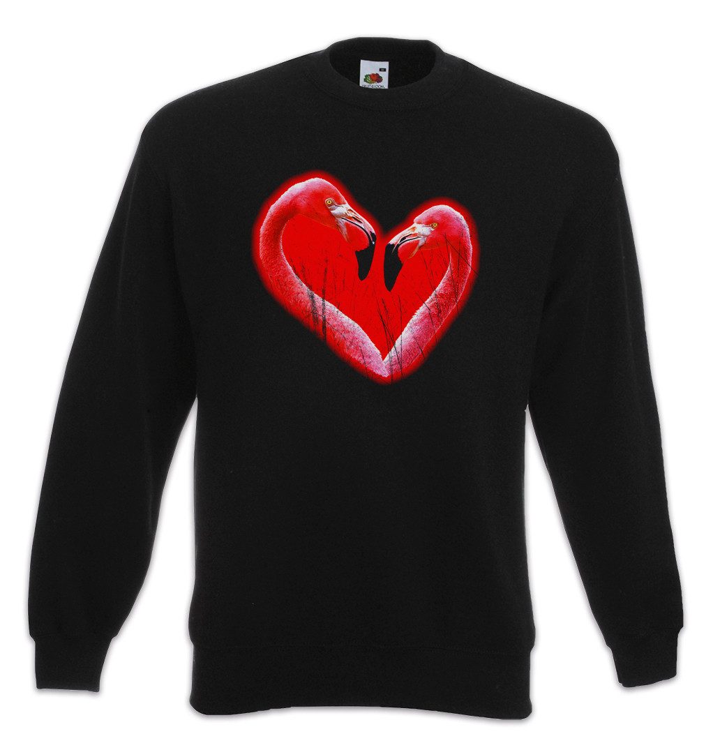Sweatshirt Flamingo Heart II Sweatshirt Herz Heart Flamingo Herz Love Liebe