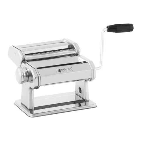 Royal Catering Nudelmaschine Nudelmaschine -14cm- 0,5 bis 3mm - manuell - Schneideaufsatz abnehmbar