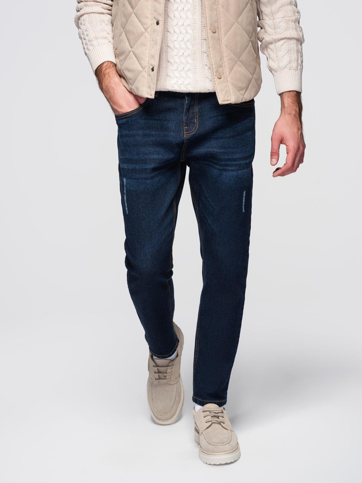 Regular-fit-Jeans Jeanshose mit Used-Effekten – REGULAR FIT