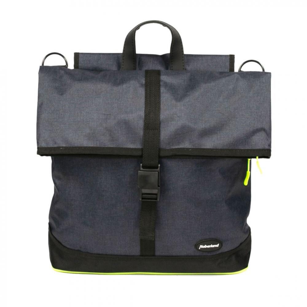 Haberland Fahrradtasche Haberland Shoppertasche eMotion - anthrazit/grün - praktische Fahrrad-