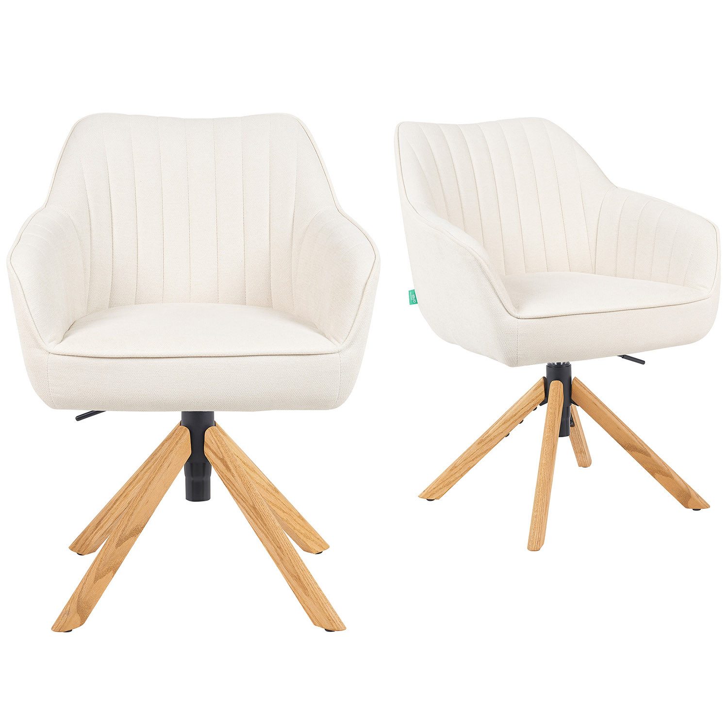 DUBI Möbel Polsterstuhl Mika-Luis 2er-Set, Federkern, günstig online kaufen