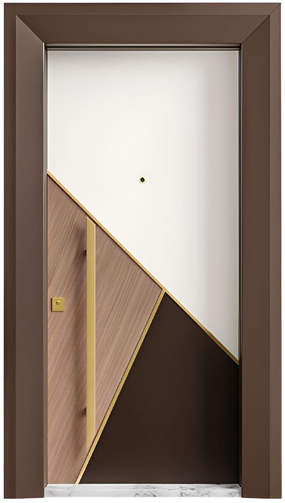 Xlmoebel Haustür XLMOEBEL Designer Tür aus Aluminium und Kunststoff, mehrfarbig (1-St), Made in Europa