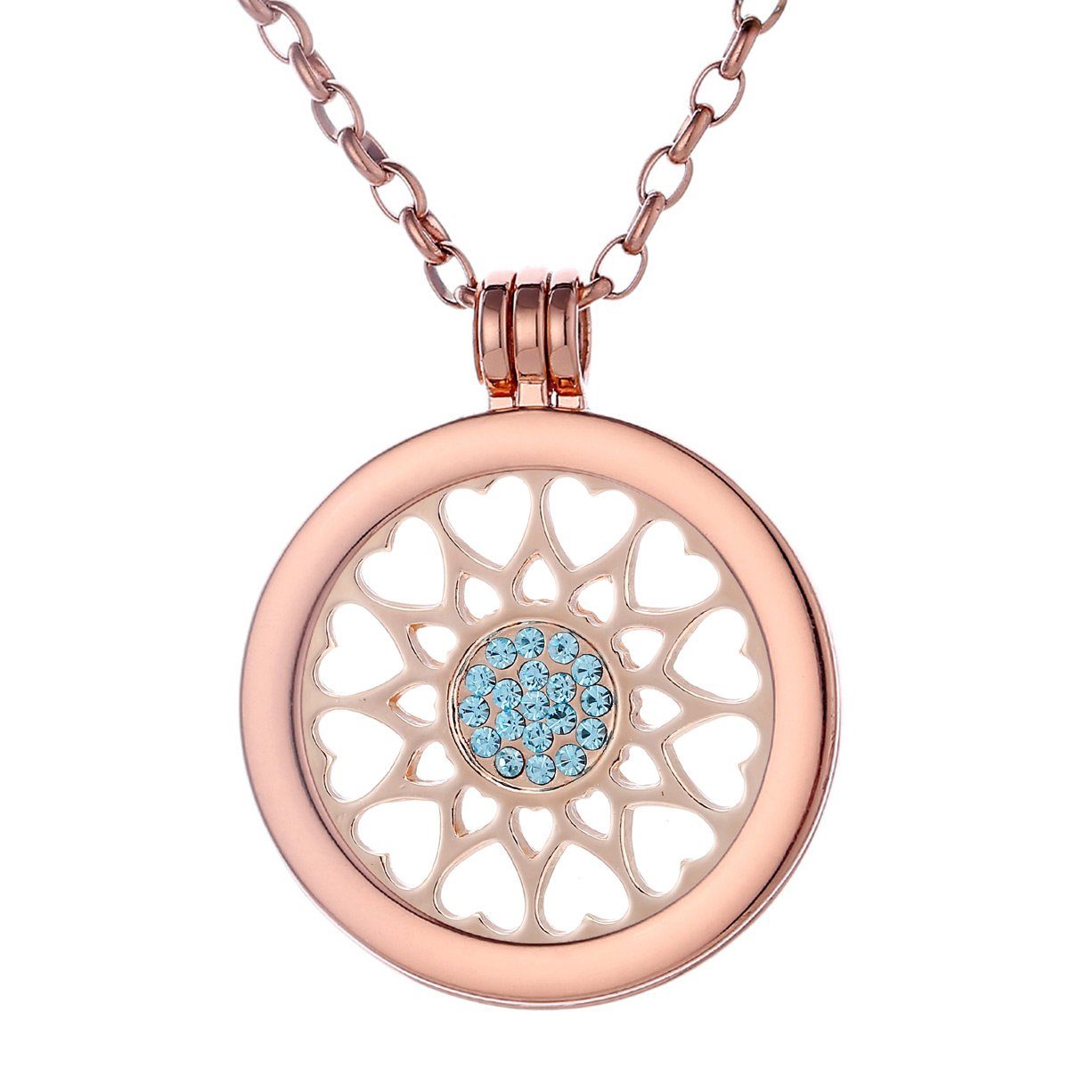 roségold Herzornament