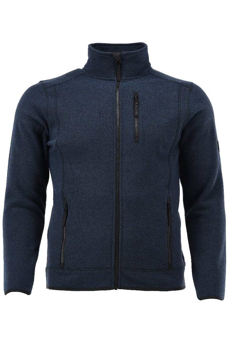 Tom Collins Outdoorjacke Strickfleecejacke Herren - SILENOS - marine