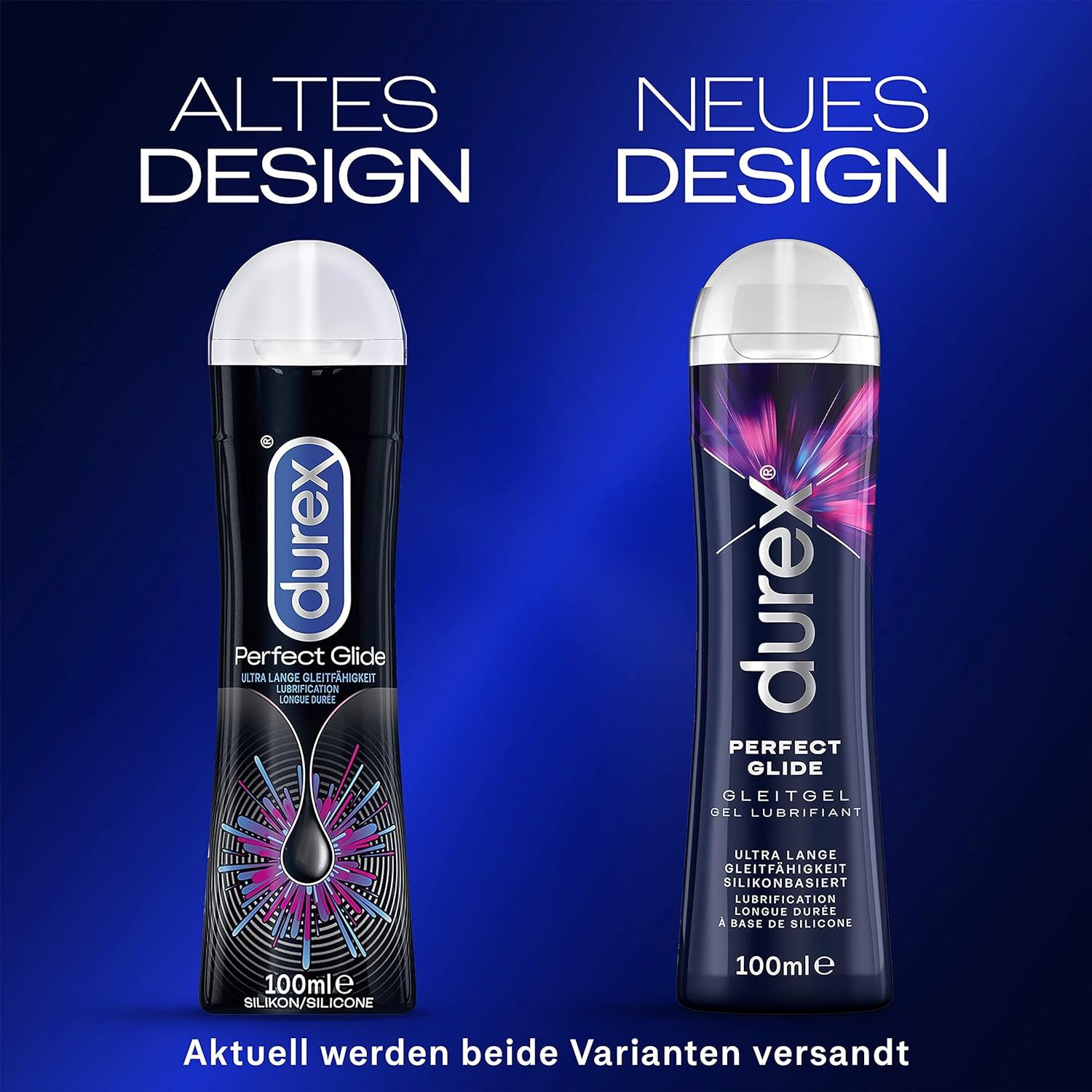 durex Gleitgel Perfect Glide (2 x 100ml), Doppelpack, 2-tlg., für besonders lange Gleitfähigkeit