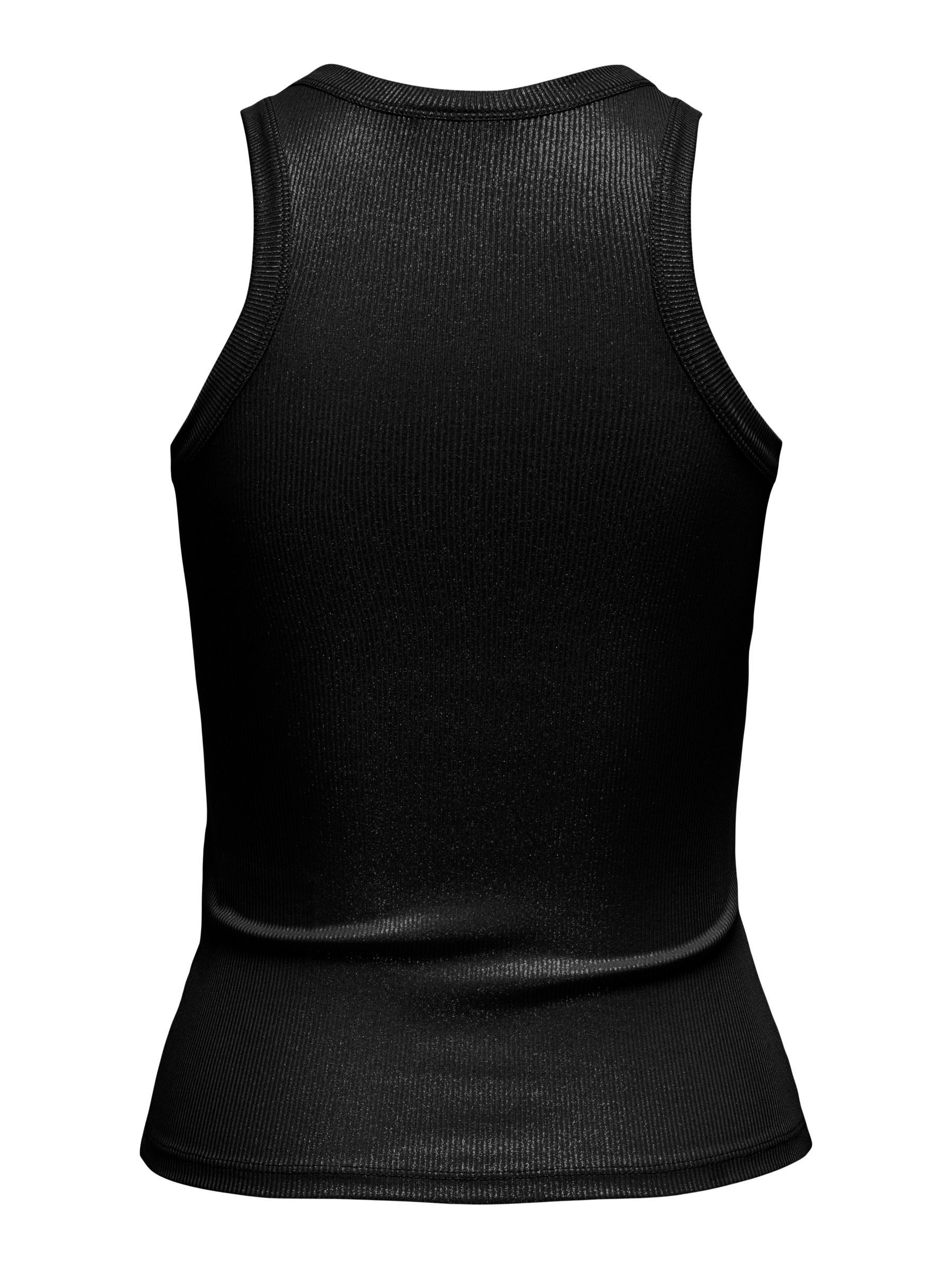 JACQUELINE de YONG Shirttop Feminines Tanktop Glitzer Effekt Slim Fit Oberteil (1-tlg) JDYSOFIA S/L GLITTER TANK TOP JRS