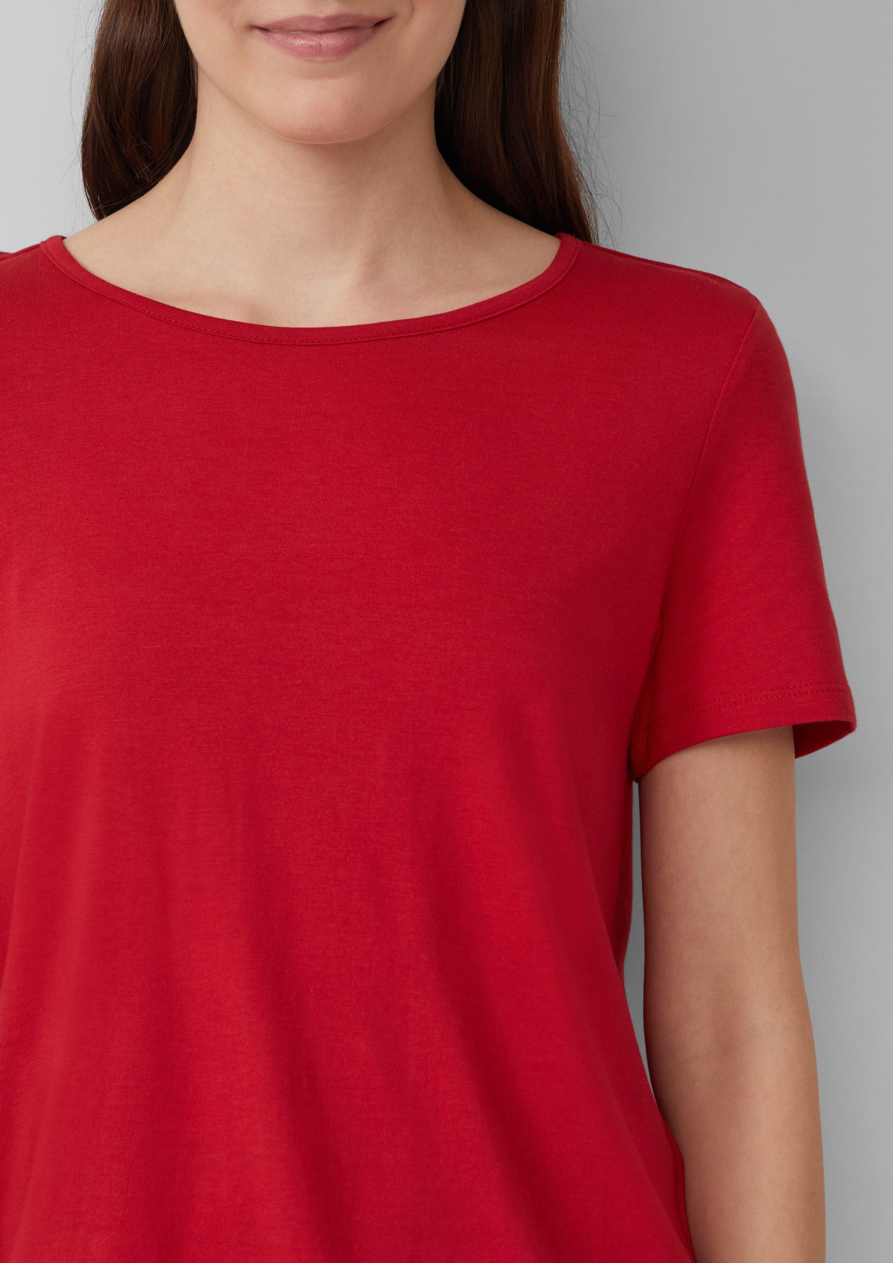 s.Oliver Kurzarmshirt Jersey-T-Shirt im O-Shape mit günstig online kaufen