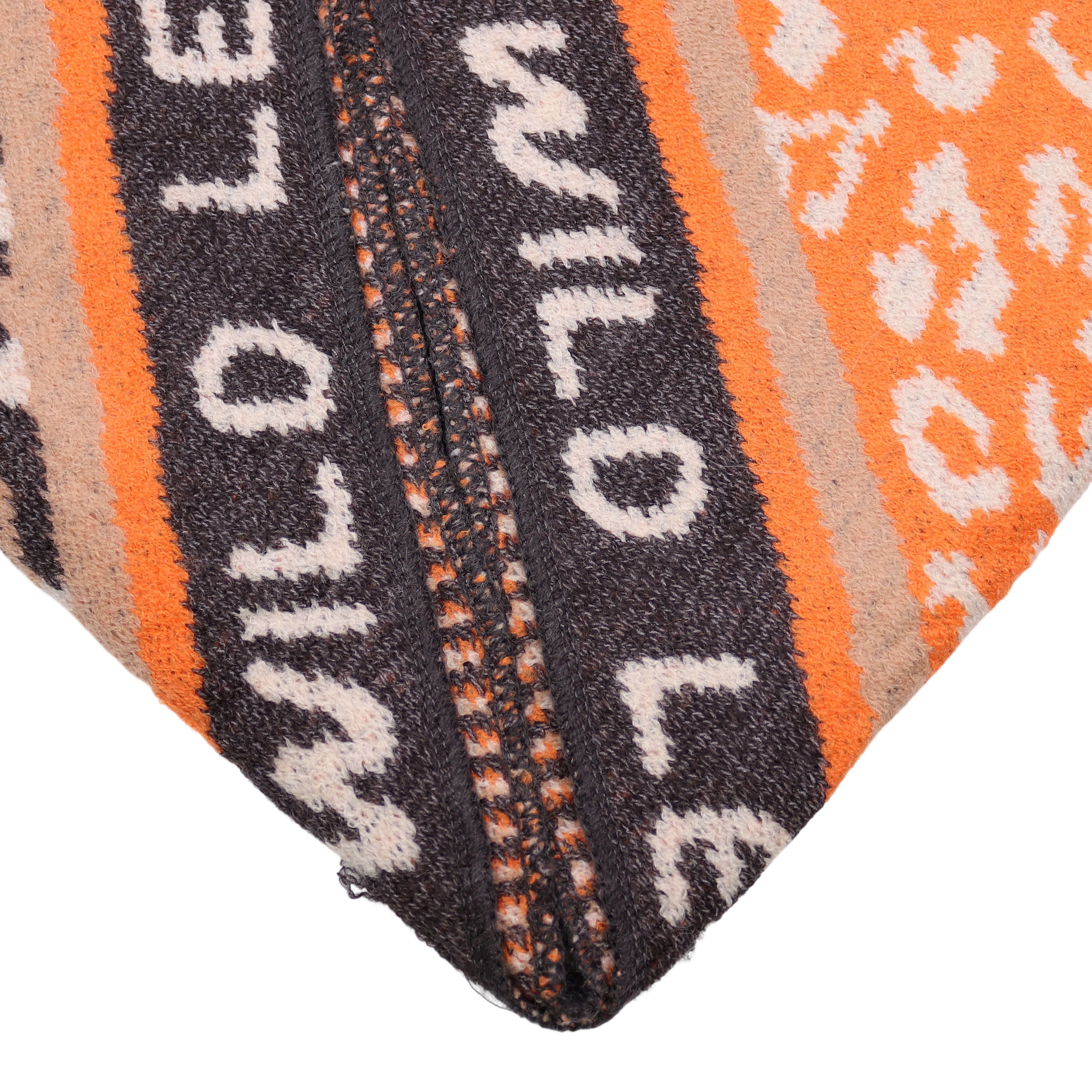 MIRROSI Dreieckstuch Damen Winterschal 180x65 cm – weicher Leo Schal mit Schriftzug, (Neue Kollektion Herbst/Winter 2026), Dreieckschal Animal Print Strickschal – Bild 4 von 5