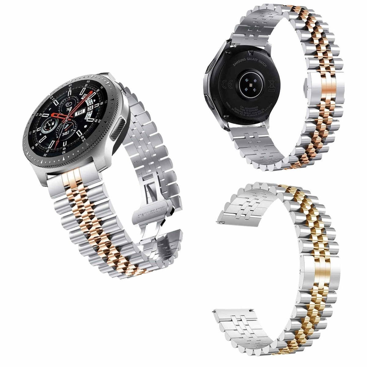 Wigento Smartwatch-Armband Für Samsung Galaxy Watch FE 6 5 4 Normal Pro Cla günstig online kaufen