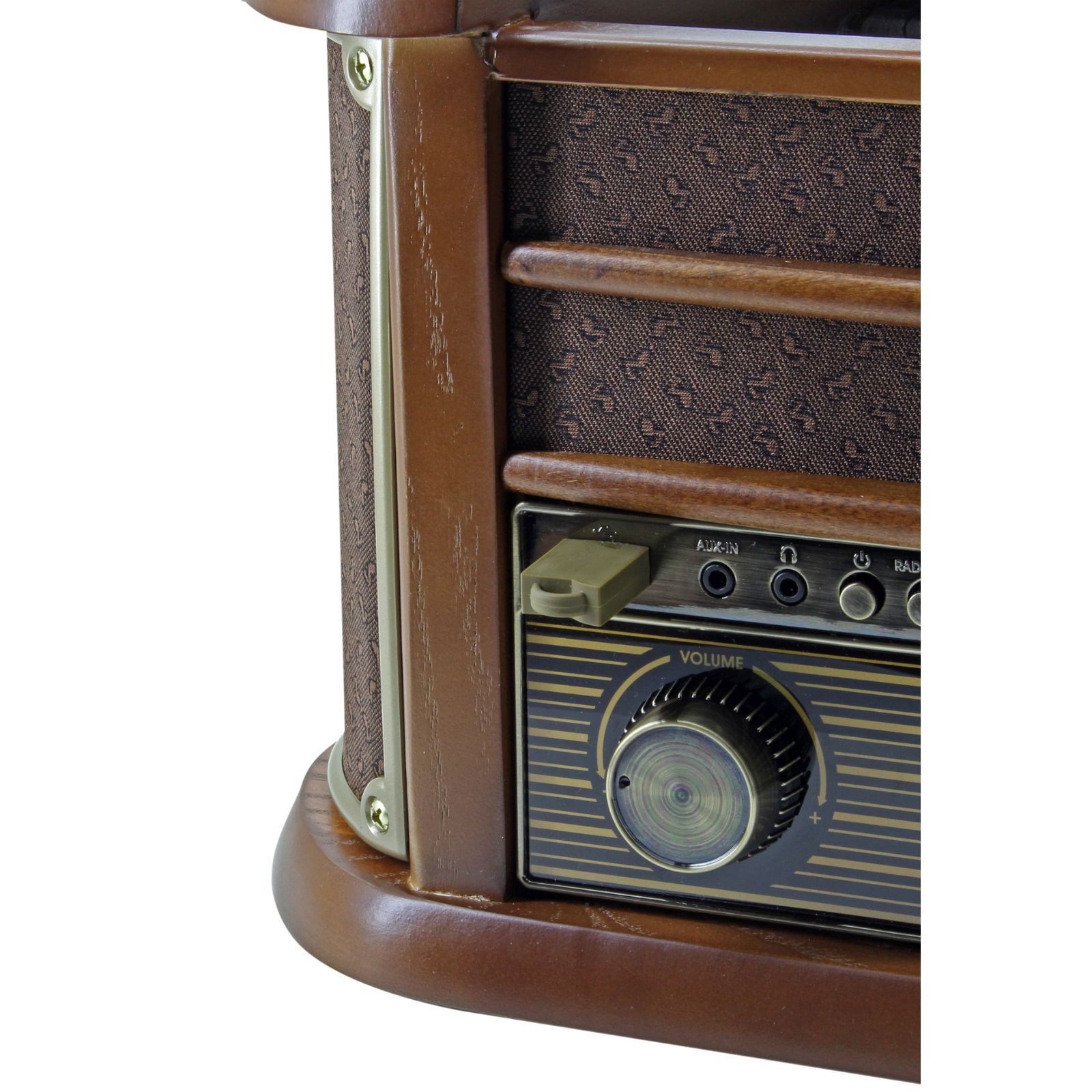 Soundmaster NR565DAB Plattenspieler DAB+ CD MP3 USB Kassette BT Digitalisierung Multifunktionsspieler (Riemen, Nostalgie, Plattenspieler, Bluetooth, Schallplatten CD-Player Kassette)