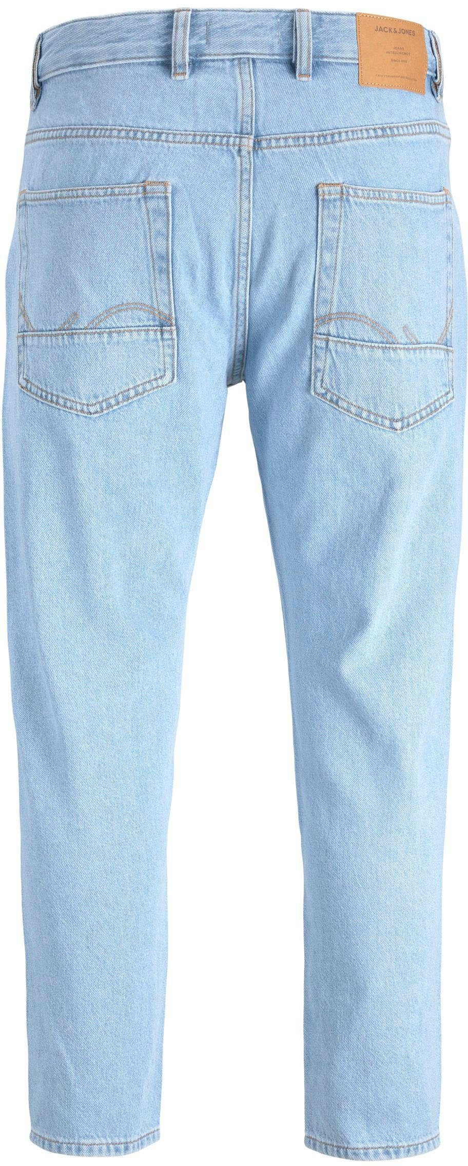 Jack & Jones Tapered-fit-Jeans CROPPED JJORIGINAL blue denim JJIFRANK