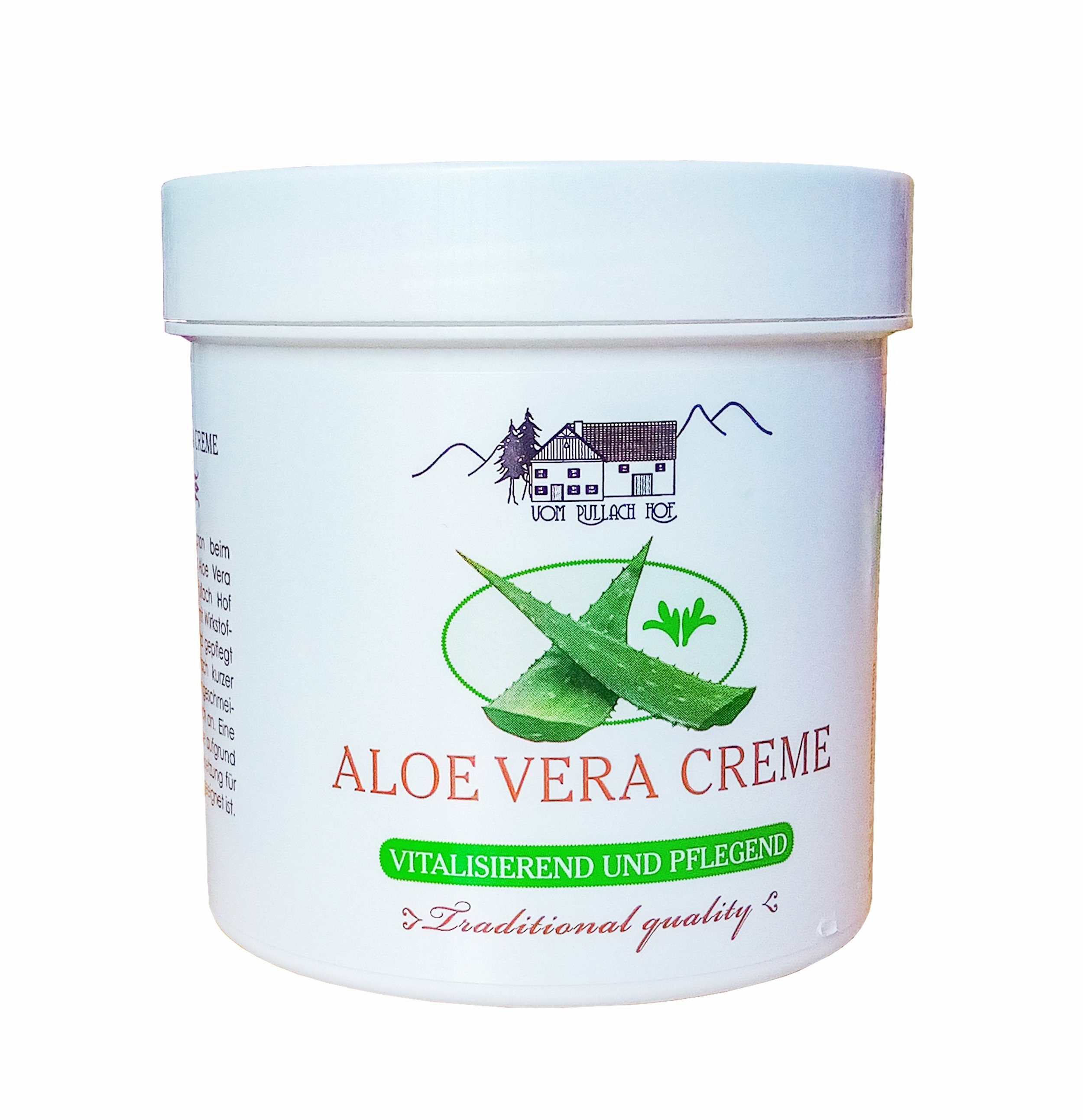 vom Pullach Hof Feuchtigkeitscreme ALOE VERA CREME 250ml vitalisierend Feuchtigkeitscreme Körperpflege 07, Hautpflege Haut Gesicht Körper Pflege Balsam Salbe