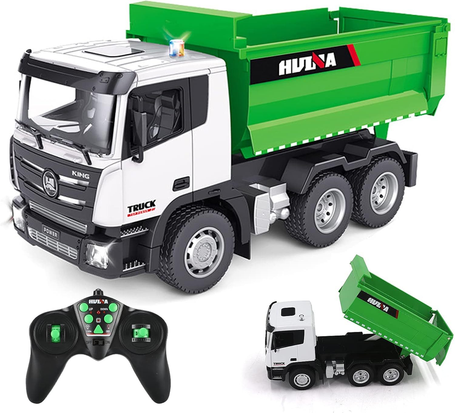 RC-Truck RC-Wagen, Muldenkipper, Baufahrzeug, Huina 1556