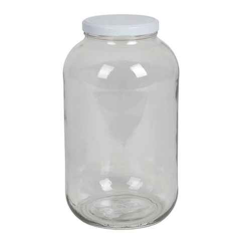 BURI Vorratsdose Einmachglas 4,25L Vorratsglas Einweckglas Konservenglas Gurkenglas Sch, Glas