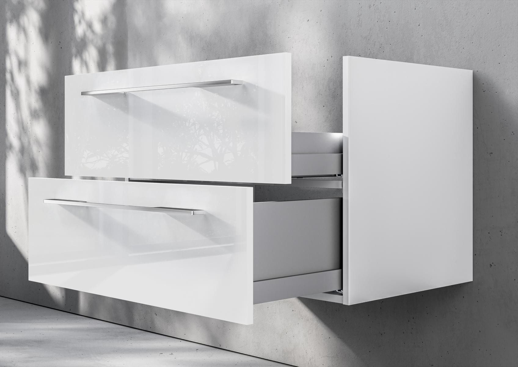 Intarbad Waschbeckenunterschrank Unterschrank Intarbad Premium als Zubehör für Waschtisch Ideal