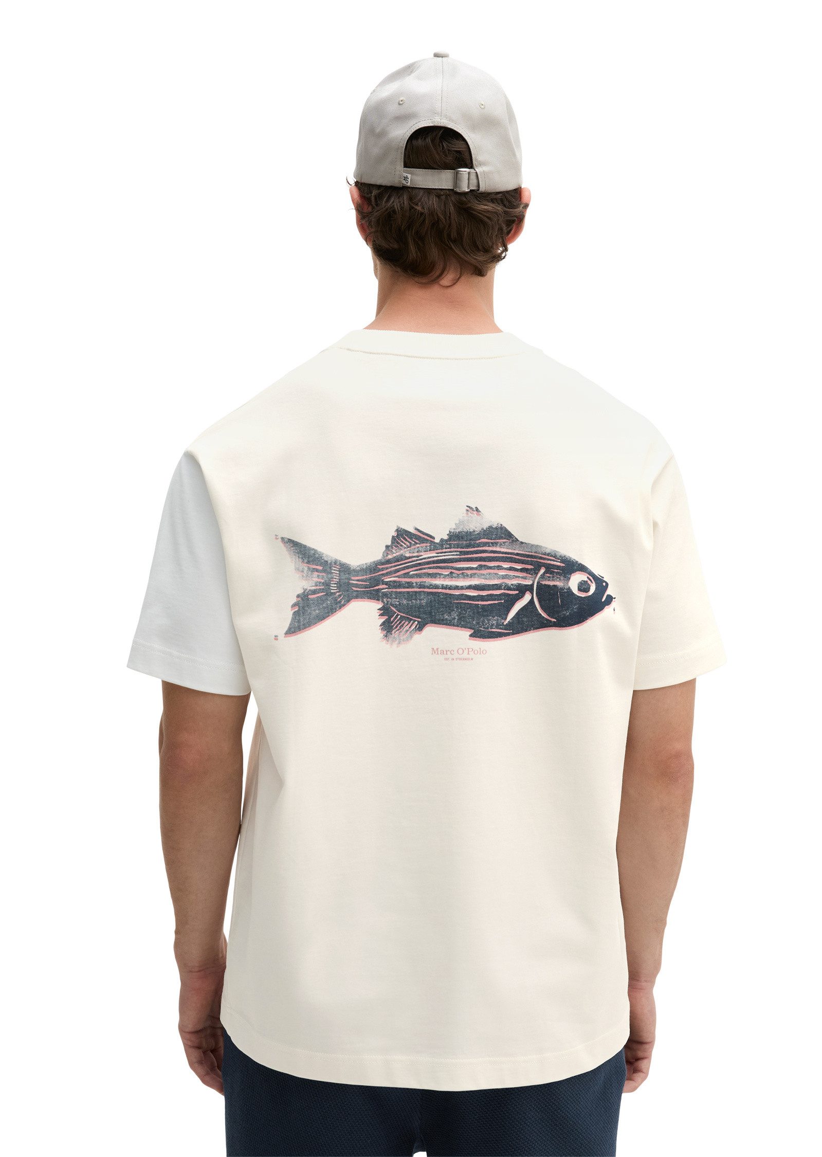 Marc O'Polo T-Shirt mit Fisch-Rückenprint