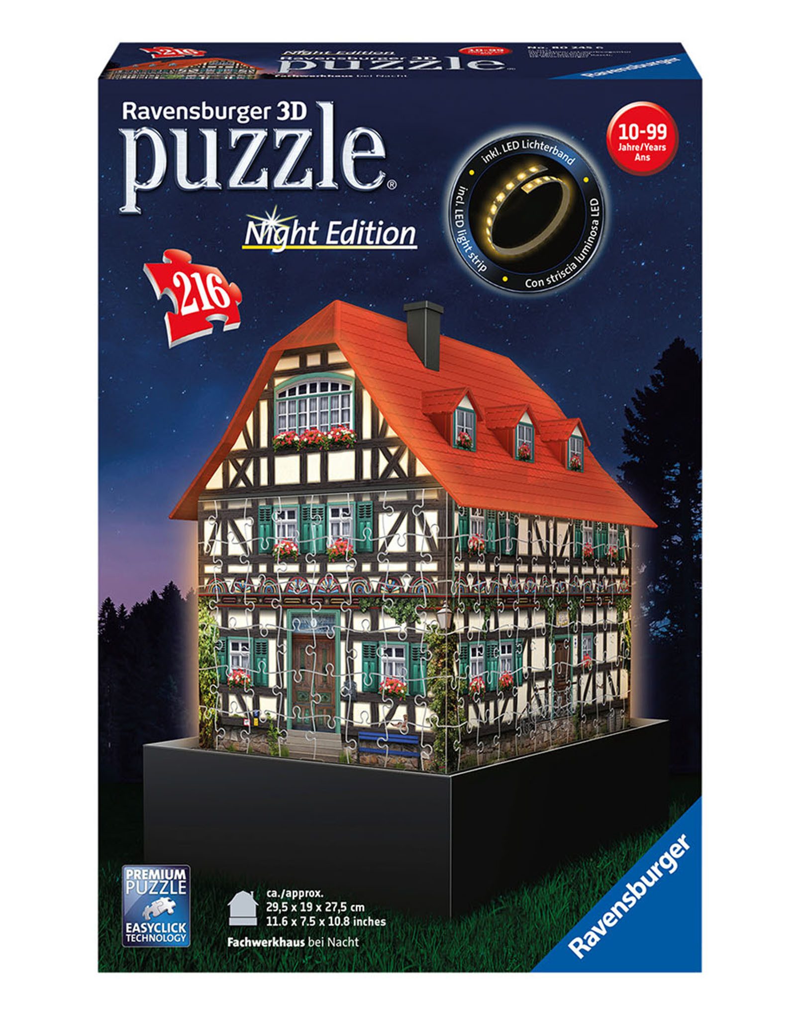 Ravensburger LED Dekoobjekt Ravenburger Schwarzwaldhaus Night Puzzle 3D Geb günstig online kaufen