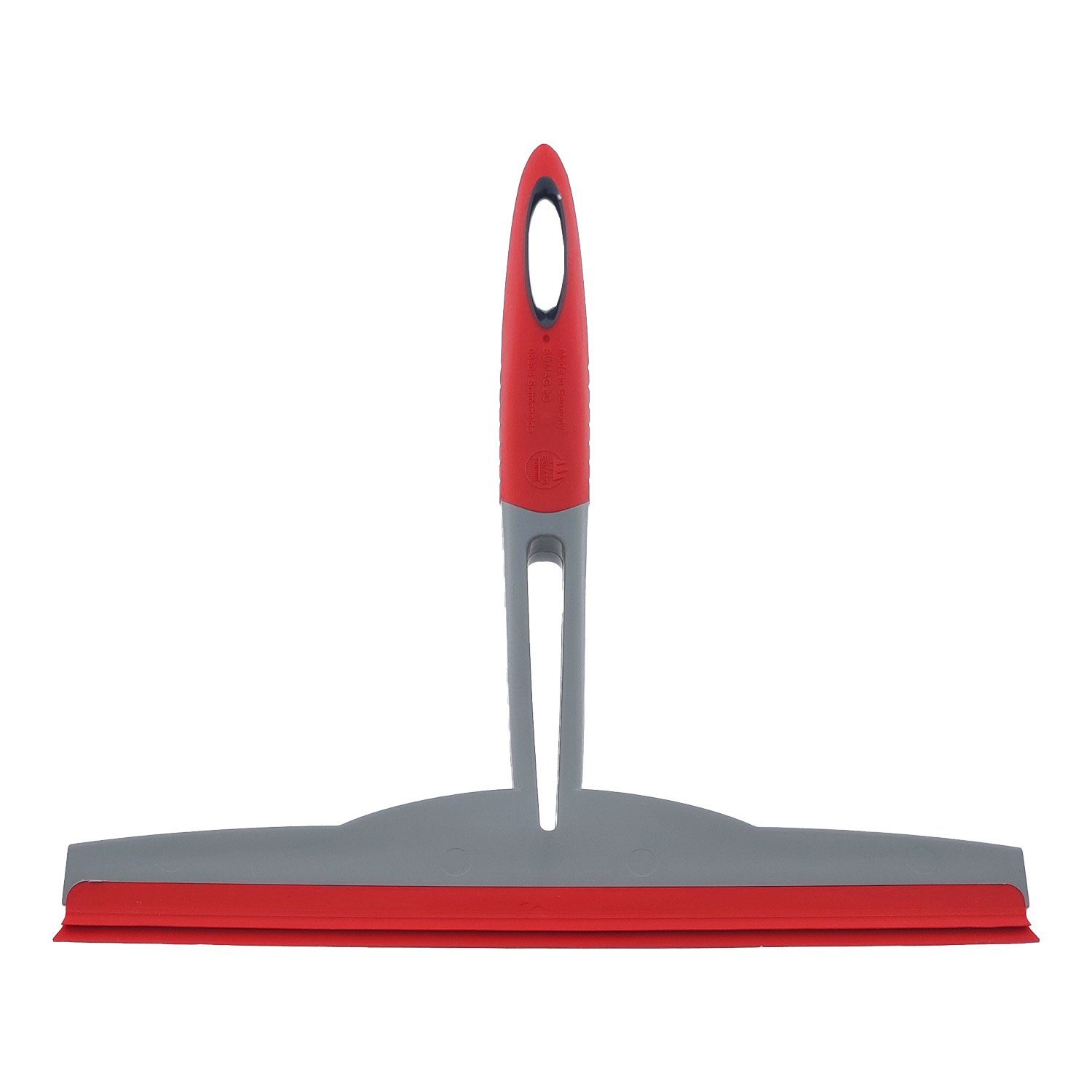 BÜMAG Wasserabzieher Fensterabzieher Duschabzieher 250mm Rot Grau 1 Stück, (Stück, 1-St., Fensterwischer), Duschabzieher Scheibenabzieher Glasreiniger Glasabzieher