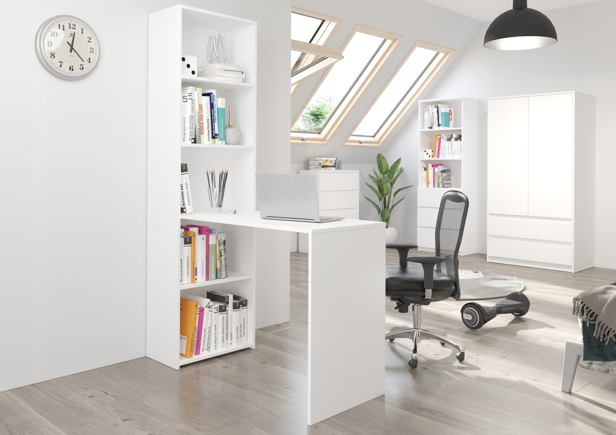 Home Collective Schreibtisch mit Bücherregal, mit günstig online kaufen