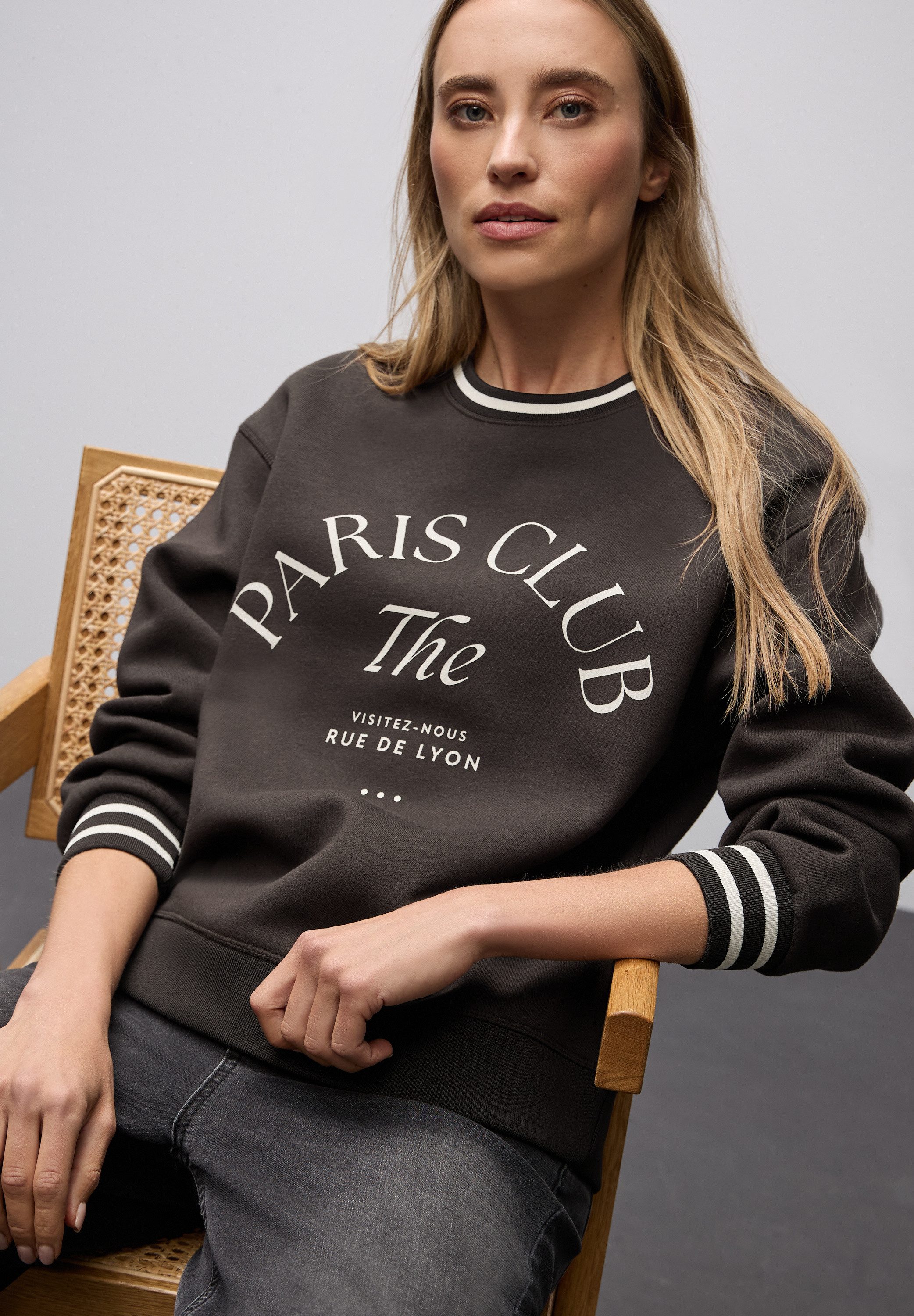 STREET ONE Sweatshirt mit Schriftzug günstig online kaufen