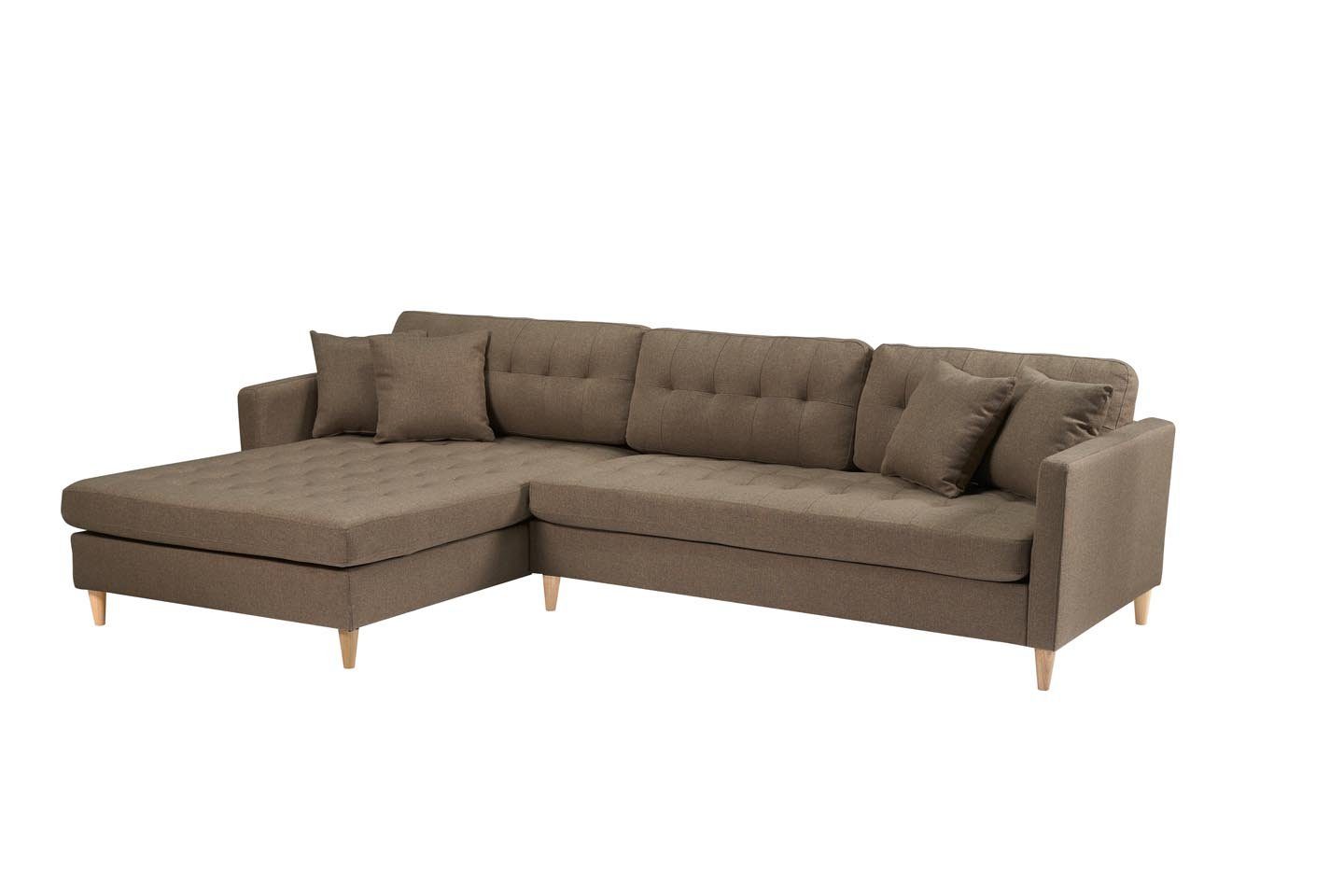 ebuy24 Sofa Marino Deluxe Chaiselongsofa rechts oder links gew Braun