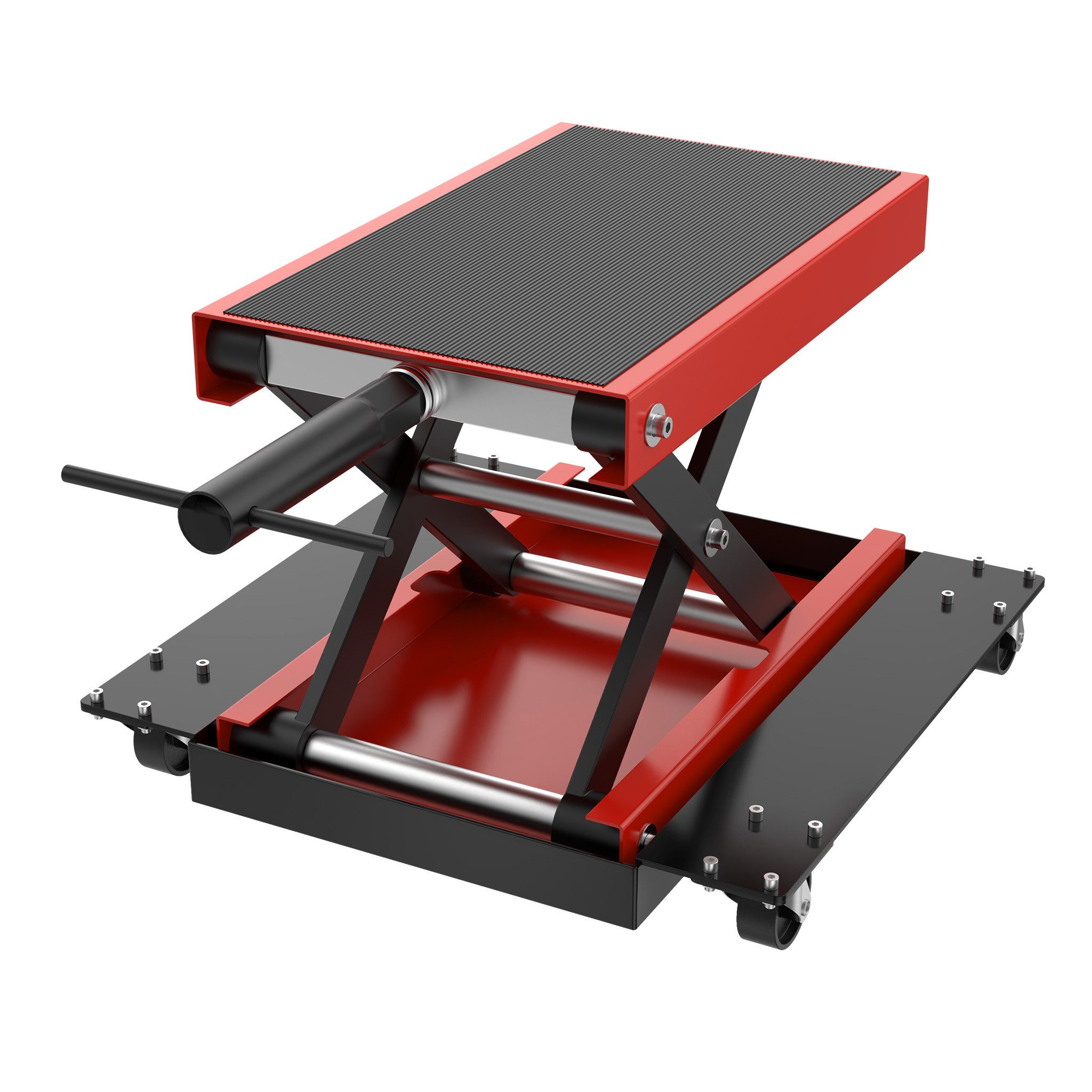FIVMEN Motorradheber Hebebühne Motorradhebebühne Rangierhilfe Lift Montagebock, Motorradlift für Motorrad Heber Montagebock bis zu 500kg