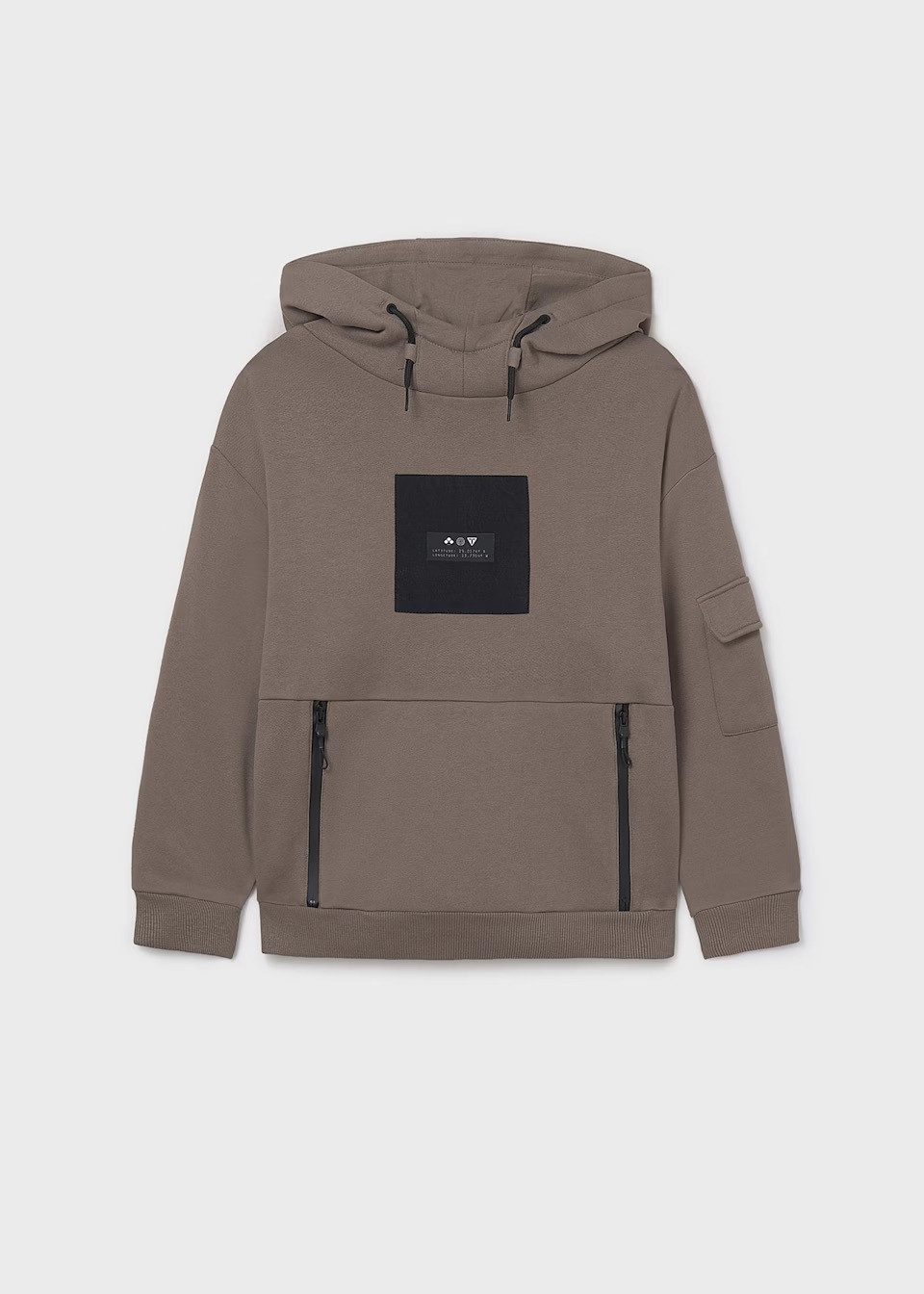 Mayoral Kapuzensweatshirt Teenager Jungen Sweatshirt mit Kapuze & Reißverschlusstaschen (740383)