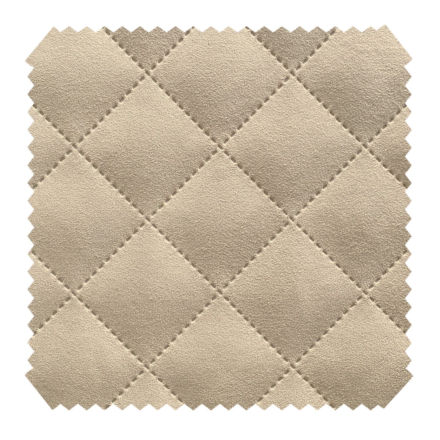 novely® Stoff ALPEN Velours 3-lagig gesteppt - Volumen-Möbelstoff Karo-Raute-Muster, Volumen Möbel-Polsterstoff, Karo Raute 5x5cm, Meterware, 1lfm