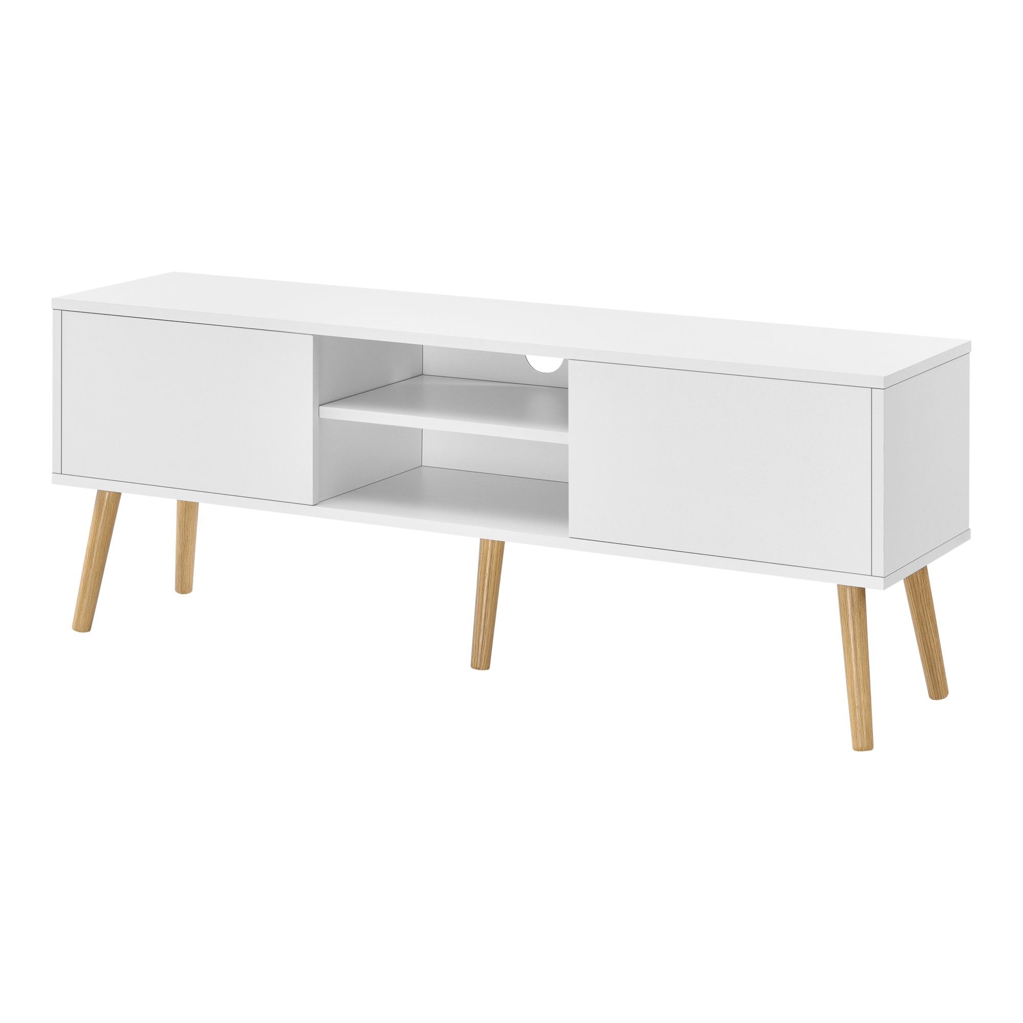 en.casa Lowboard, »Eskilstuna« Fernsehtisch 120x29,5x46,5cm Weiß günstig online kaufen