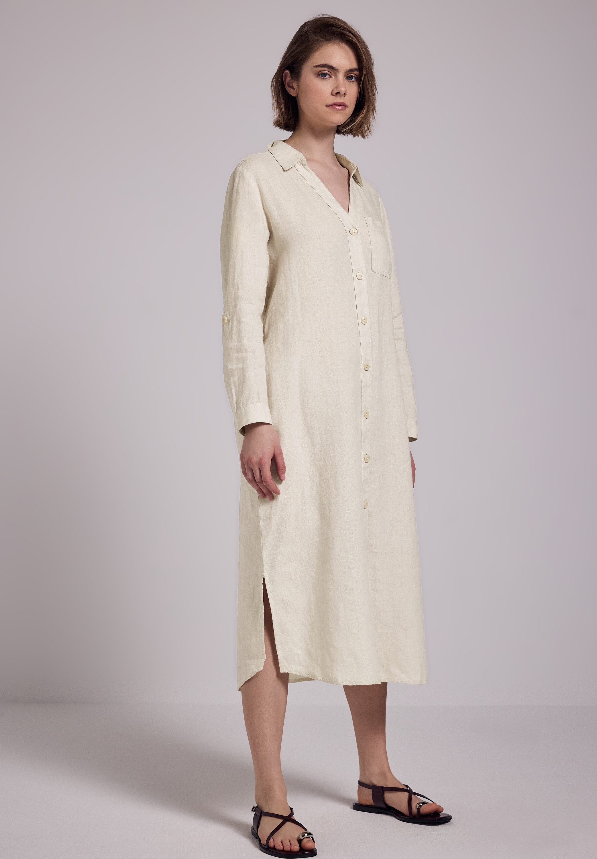 STREET ONE STUDIO Sommerkleid mit Knopfleiste günstig online kaufen