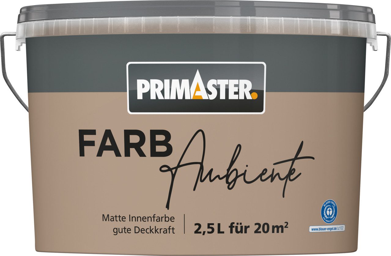 Primaster Wandfarbe Primaster Farbambiente Wandfarbe matt nougat 2,5 L