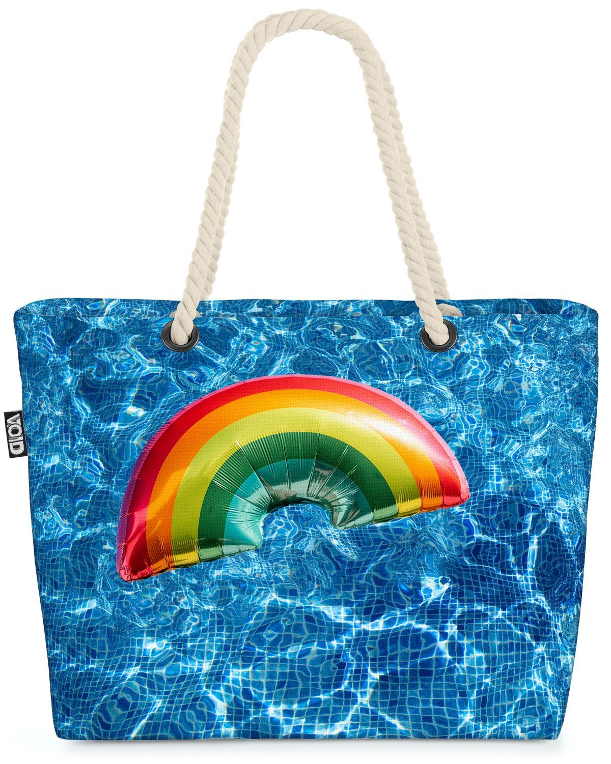 VOID Strandtasche (1-tlg), Regenbogen Schwimmbad Wasser Schwimmen Ballon Gay pride flag parade c