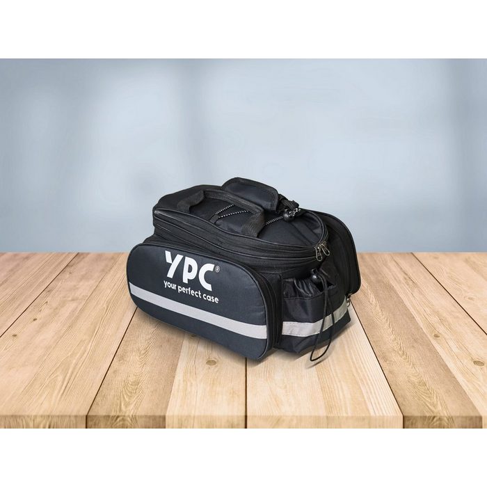 YPC Gepäckträgertasche &quot;Converter&quot; Fahrradtasche für Gepäckträger L 18L wasserabweisend 34x26x18cm schwarz SY12027