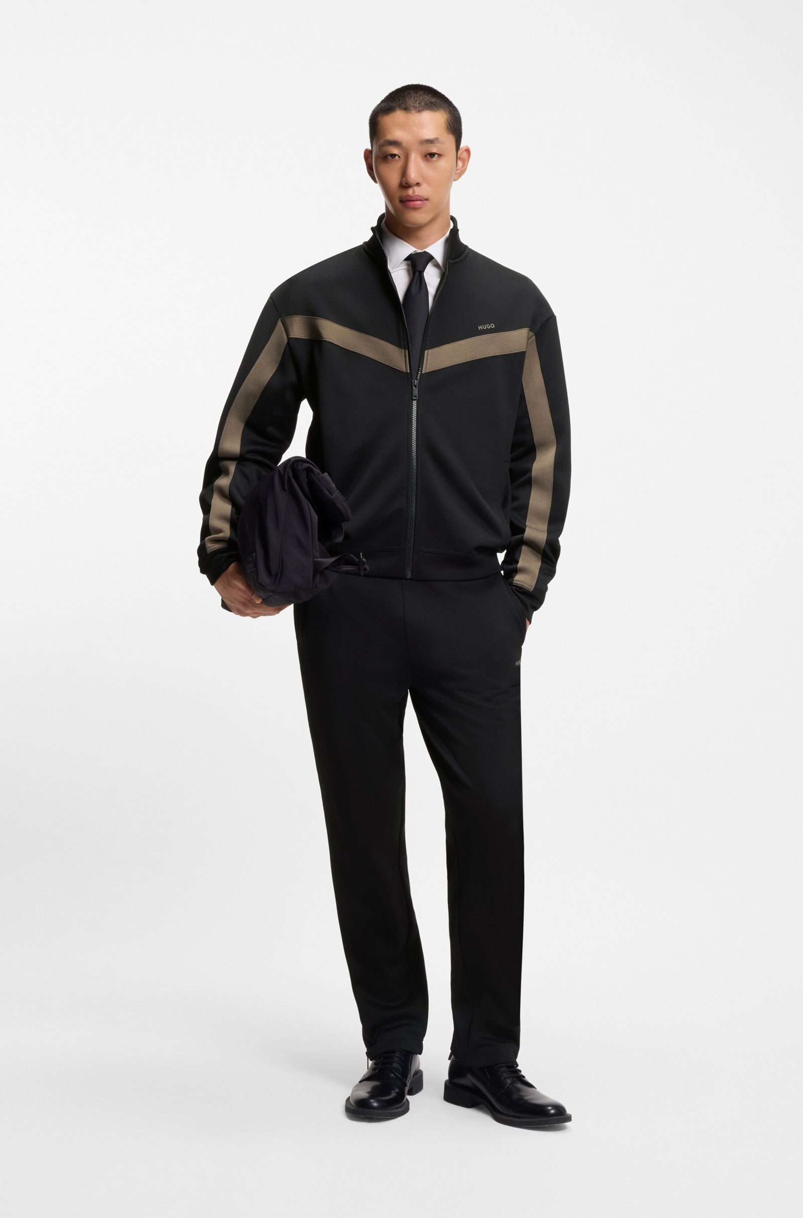 HUGO Jogginghose mit Logo-Tape (1-tlg) günstig online kaufen