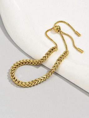 ENGELSINN Armband Kettenarmband Gold Armkette Edelstahl Gliederarmband inkl. Geschenkbox (1-tlg), Hochwertige Verarbeitung
