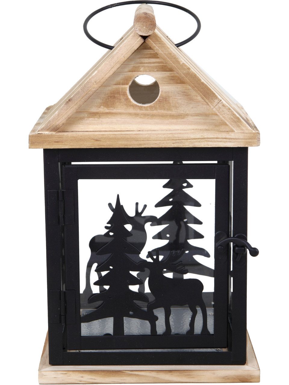 Trend Line Kerzenlaterne TrendLine Deko Kiefernholzlaterne 26 x 16 x 16 cm günstig online kaufen