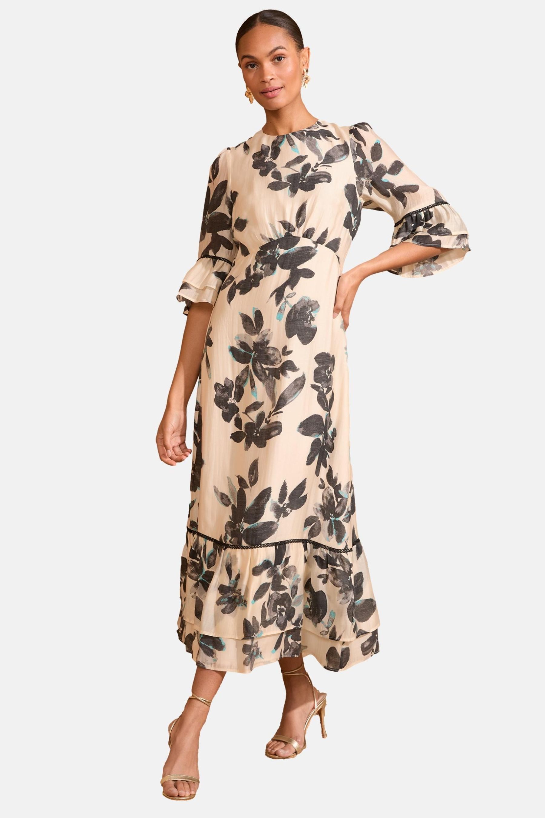 Love & Roses Midikleid Love & Roses Midikleid mit Flügelärmeln (1-tlg) günstig online kaufen