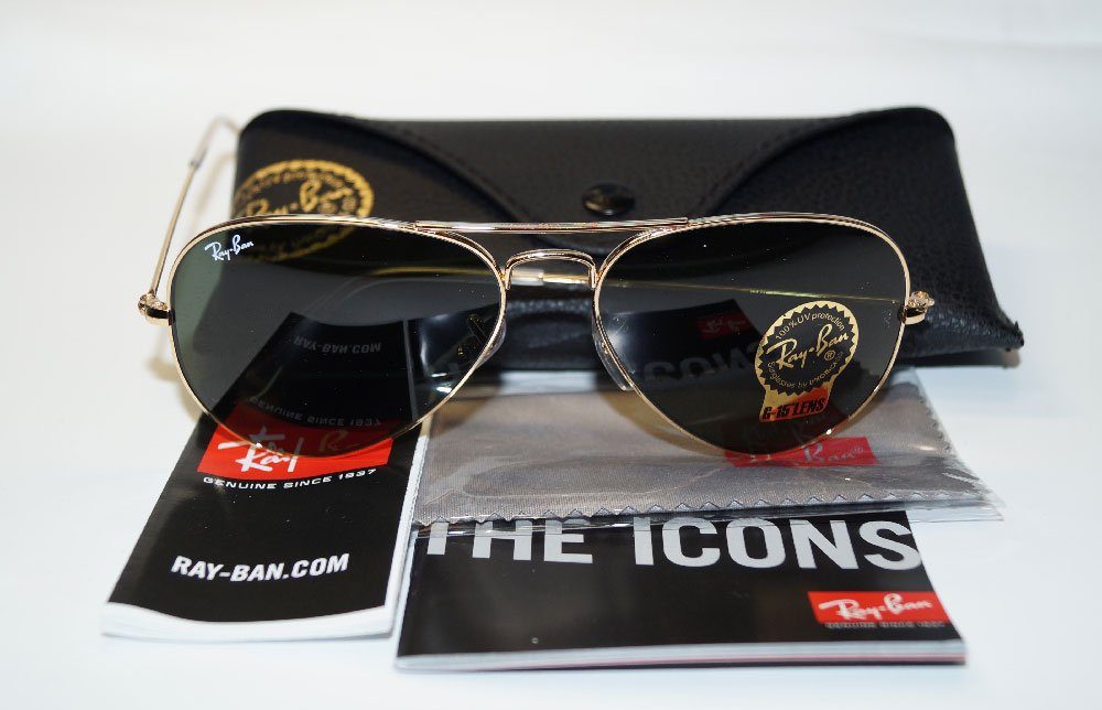 Aviator W3234 55 Sunglasses RAY Sonnenbrille Gr. Sonnenbrille BAN 3025 RB Ray-Ban