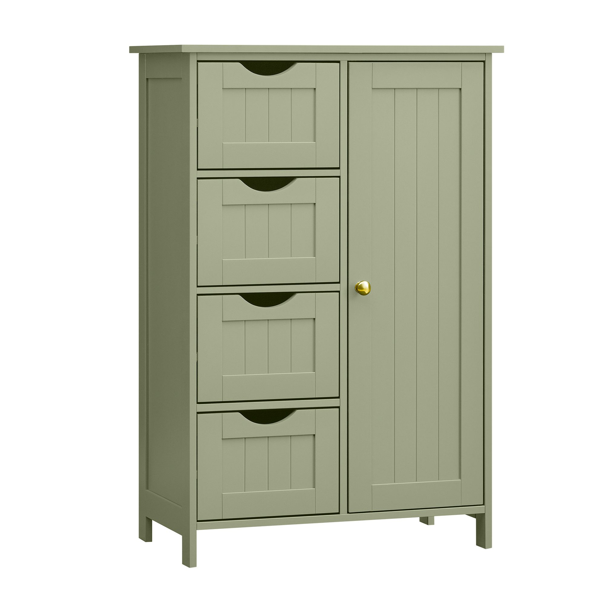 VASAGLE Badmöbel-Set Badezimmerschrank, 4 Schubladen, verstellbare günstig online kaufen