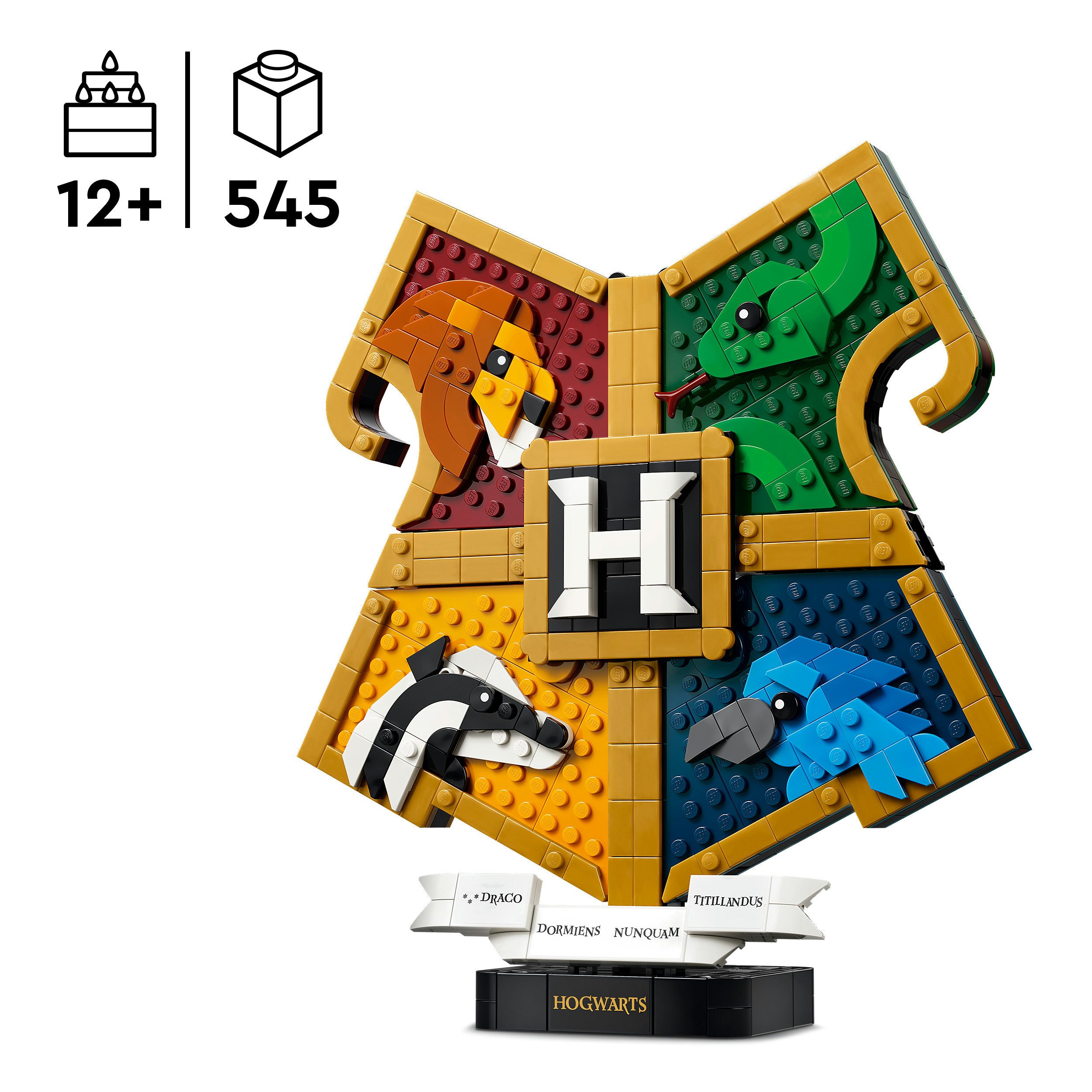 LEGO® Hogwarts Hauswappen (76462), LEGO Harry Potter Konstruktionsspielsteine, (545 St), Made in Europe