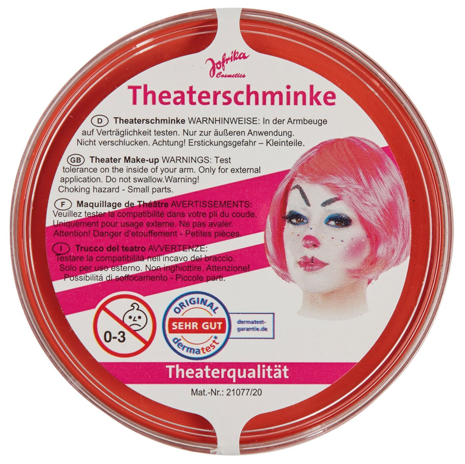 jofrika Theaterschminke Jofrika Theaterschminke in Theaterqualität 30g, O