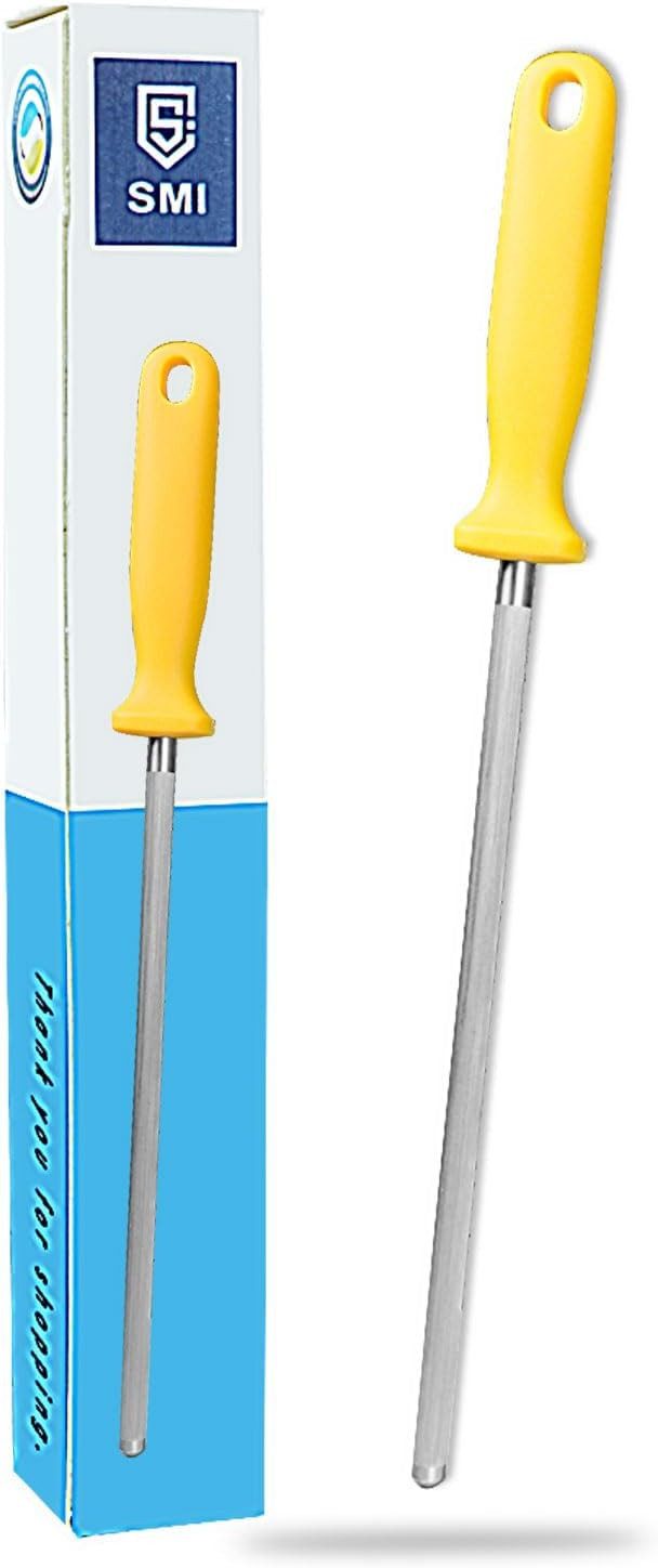 SMI Messerschärfer Wetzstahl Solingen Messerschleifer Wetzstab stahl Schleifstab, ergonomisch