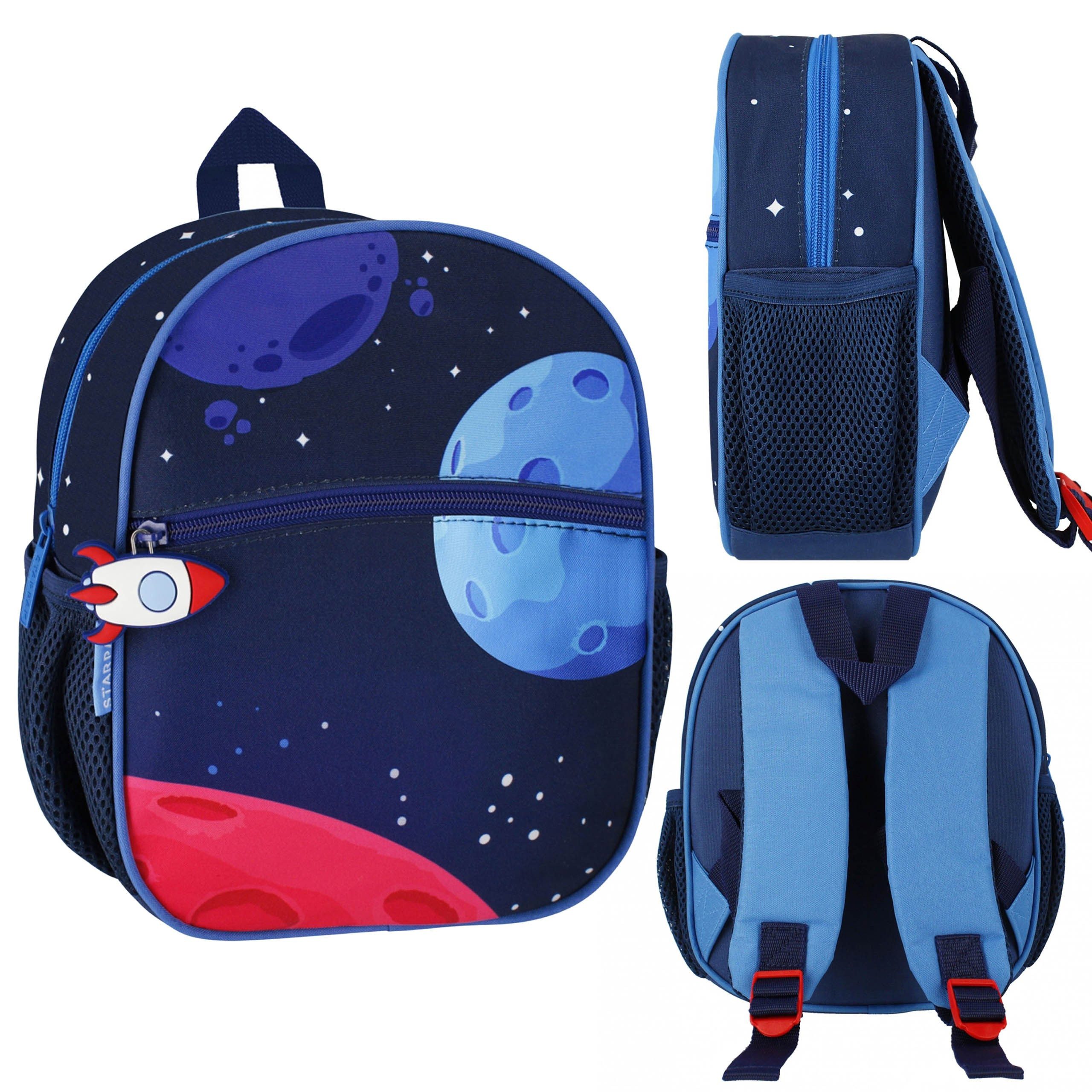 Sarcia.eu Schulrucksack Rakete Jungen Rucksack, Weltraum, Astronaut 26x23x9cm, gepolstert