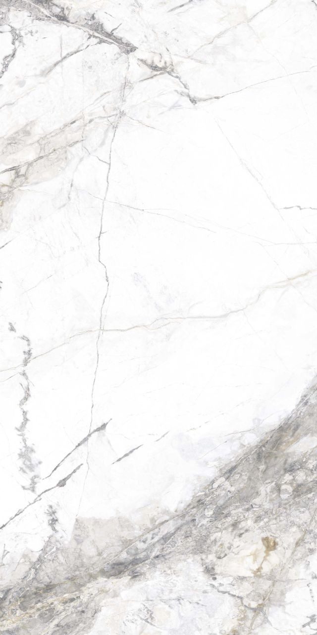 Euro Stone Bodenfliese Bodenfliese Feinsteinzeug Caldera 60 x 120 cm, Feinsteinzeug, Silber Weiß