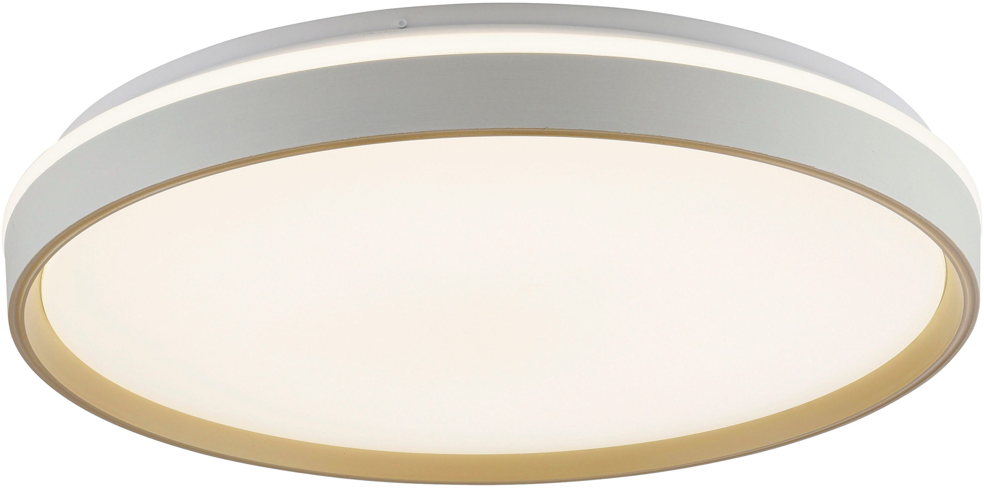 JUST LIGHT LED Deckenleuchte MIO, CCT - über Fernbedienung, LED fest integriert, warmweiß - kaltweiß, CCT-Farbtemperatursteuerung, Infrarot-FB, Stufenlos dimmbar, Memory