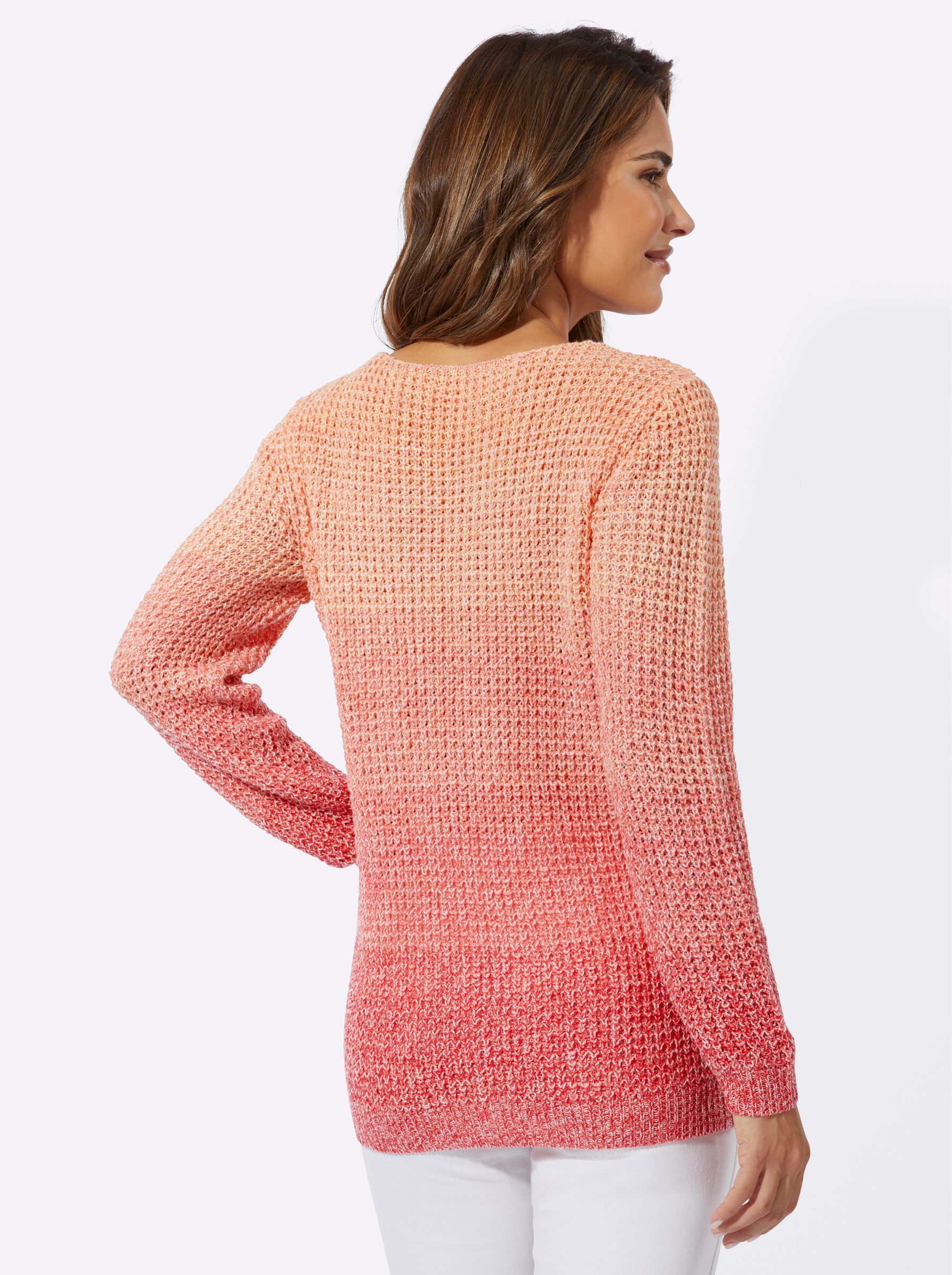 Sieh an! Strickpullover Langarm-Pullover .