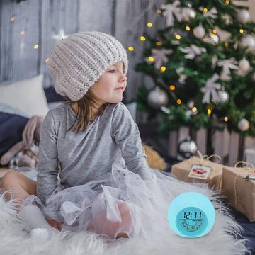 COOL-i ® Tageslichtwecker Kinder-LED-Wecker, Wecker mit 7 Farbwechseln