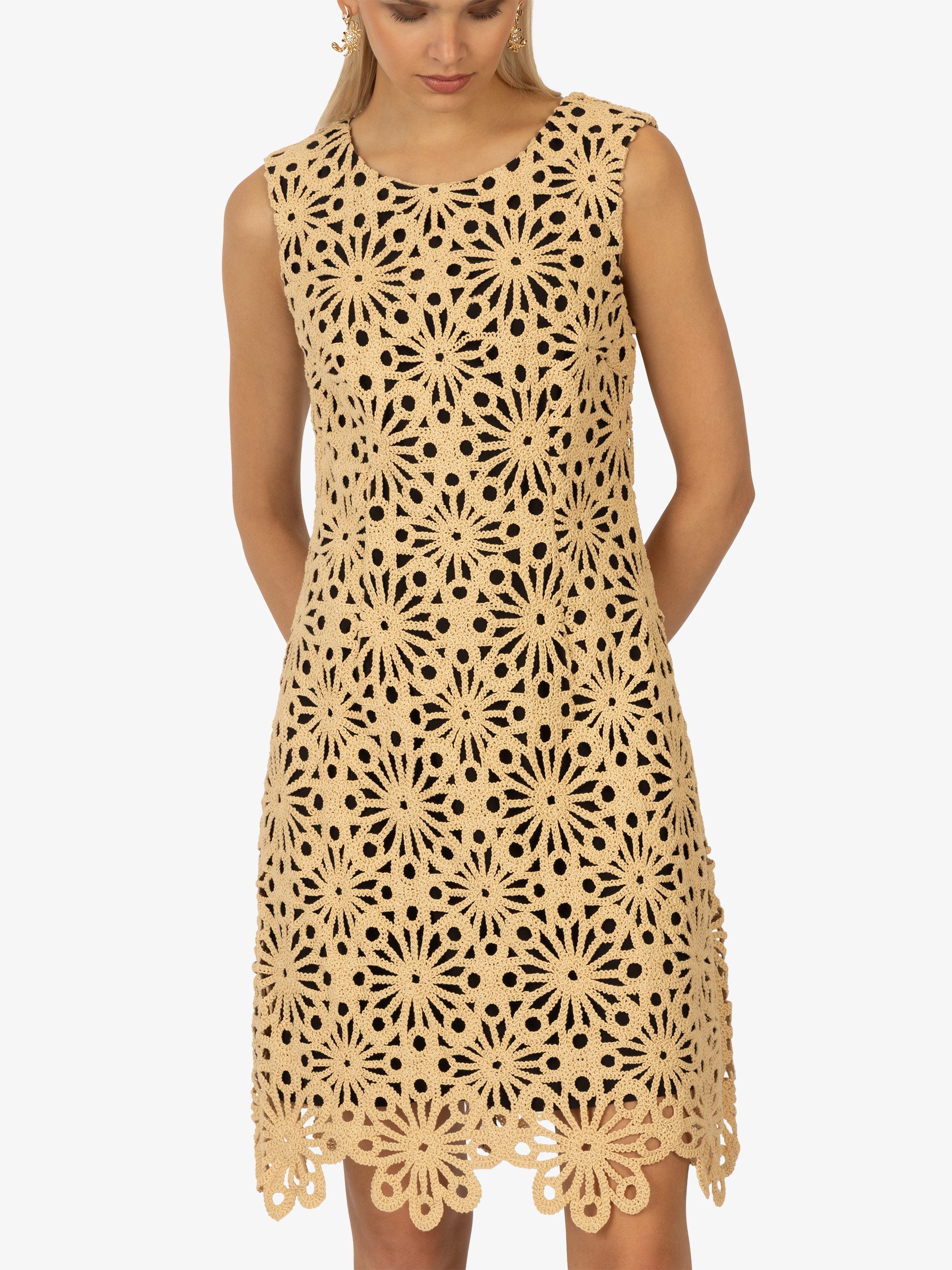 Kraimod Cocktailkleid mit großflächigem Blumenmuster