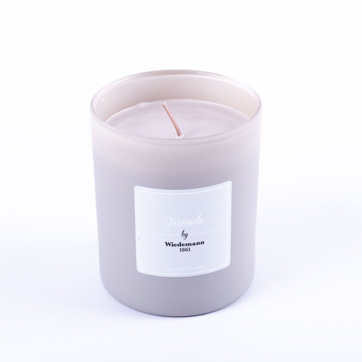 INNA-Glas Duftkerze im Glas, Fireside, grau, 9,3 cm, Ø7,9 cm, 35h